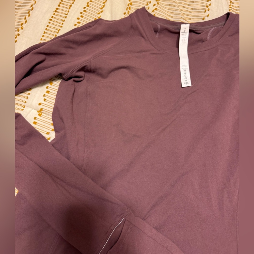 lululemon athletica Long Sleeve running Top - Mauve